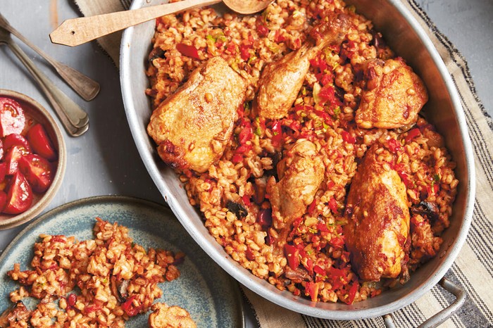 Carpathia Pearl Barley Pilaf Chicken Mushrooms