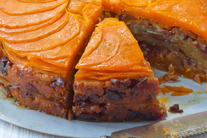 squash, sage and chestnut layer cake