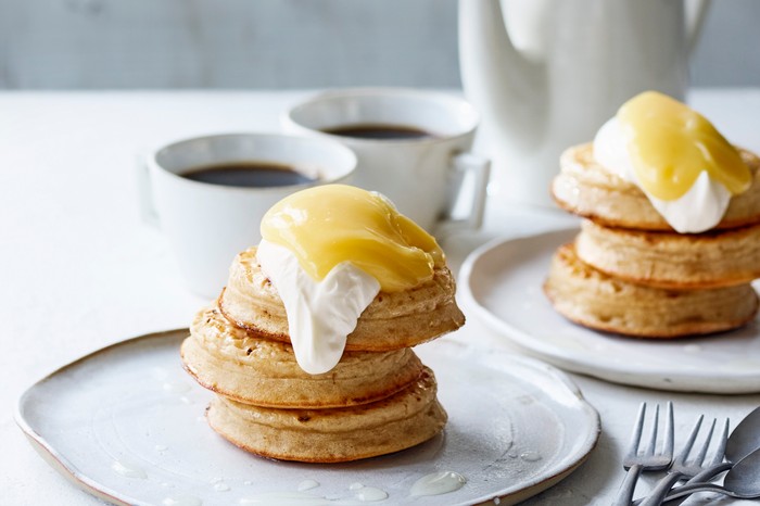 Lemon drizzle crumpets