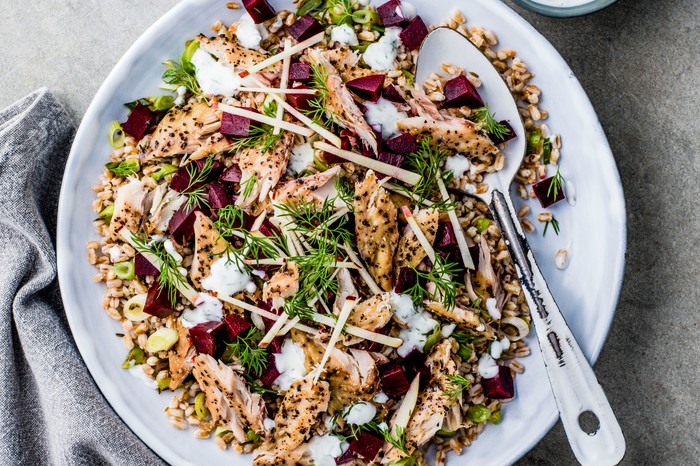 Smoked Mackerel Salad Recipe with Beetroot