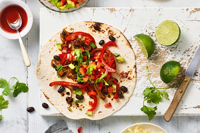 Veggie fajitas