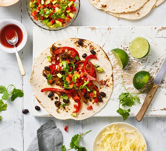 Veggie fajitas